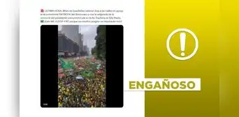 Video no corresponde a una reciente manifestación a favor de Jair Bolsonaro en Sao Paulo, Brasil Video no corresponde a una reciente manifestación a favor de Jair Bolsonaro en Sao Paulo, Brasil
