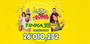 Resultados de La Tinka miércoles 2 de julio: números ganadores, premios y el Pozo Millonario