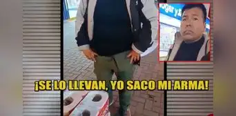 Ambulante amenaza a fiscalizadores de Chancay con pistola para evitar decomiso: "Se lo llevan, saco mi arma" Ambulante amenaza a fiscalizadores de Chancay con pistola para evitar decomiso: "Se lo llevan, saco mi arma"