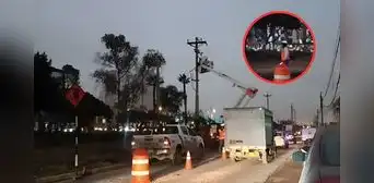 Luz del Sur denuncia que MML tumbó 10 postes vitales para obras de nueva Vía Expresa Sur sin previo aviso