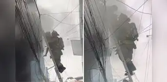 Niña salva de morir tras quedar atrapada durante incendio en Ciudad del Pescador, Callao Niña salva de morir tras quedar atrapada durante incendio en Ciudad del Pescador, Callao