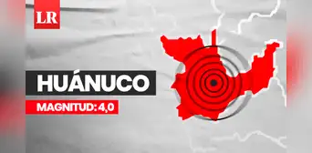 Temblor de magnitud 4,0 se sintió en Huánuco hoy, según IGP Temblor de magnitud 4,0 se sintió en Huánuco hoy, según IGP