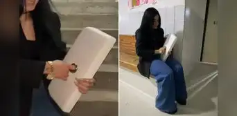 Mujer termina en urgencias luego de que uña acrílica se atoró en el inodoro: “Se llevó cargando la tapa”