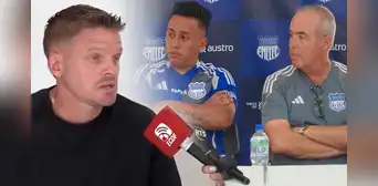 DT de Christian Cueva en Emelec se defiende tras ser acusado de 'serrucho' por Jorge Célico: "Traté de buscar paz" DT de Christian Cueva en Emelec se defiende tras ser acusado de 'serrucho' por Jorge Célico: "Traté de buscar paz"