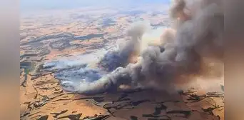 Impactantes imágenes del gran incendio de 'sexta generación' en España que dejó 6.500 hectáreas quemadas