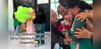 Padres de familia sorprenden a docente peruana con orquesta por el Día del Maestro: “Somos su última promoción” Padres de familia sorprenden a docente peruana con orquesta por el Día del Maestro: “Somos su última promoción”