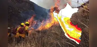 Alerta roja por incendios forestales: Senamhi advierte peligro extremo en 8 regiones del Perú desde el 6 de julio Alerta roja por incendios forestales: Senamhi advierte peligro extremo en 8 regiones del Perú desde el 6 de julio