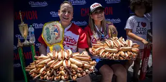 El 'Tiburón' Joey Chestnut regresa al concurso de comer hot dogs de Nathan's en 2025: así queda la tabla