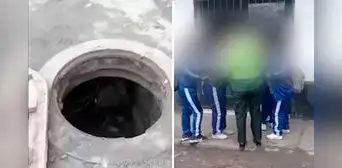 Escolar cae dentro de buzón sin tapa en El Agustino: "técnicos" lo abrían para robarse los cables Escolar cae dentro de buzón sin tapa en El Agustino: "técnicos" lo abrían para robarse los cables