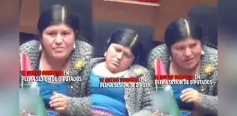Diputada boliviana se queda dormida en plena sesión legislativa y ciudadanos se indignan en redes: "Estos ganan por dormir" Diputada boliviana se queda dormida en plena sesión legislativa y ciudadanos se indignan en redes: "Estos ganan por dormir"