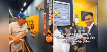 Alcalde de Ate ingresa a gimnasio con terno tras ser discriminado por su ropa y lo dejan grabar: “No era tan difícil”