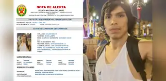 Joven de 23 años desaparece luego de salir a caminar en San Martín de Porres: familia pide ayuda para dar con su paradero