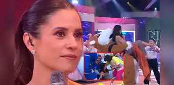 María Pía Copello es atendida de emergencia tras sufrir 'caída' en pleno set de 'Mande quien mande'