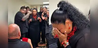 Eva Ayllón se conmueve al recibir romántica ‘pedida de mano’ y genera revuelo en redes sociales: “Se nos casa” Eva Ayllón se conmueve al recibir romántica ‘pedida de mano’ y genera revuelo en redes sociales: “Se nos casa”