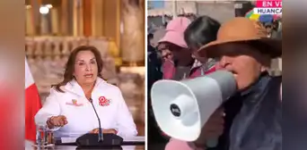 Dina Boluarte es rechazada en Huancayo tras aumento de sueldo: "Usurpadora, el pueblo te repudia" Dina Boluarte es rechazada en Huancayo tras aumento de sueldo: "Usurpadora, el pueblo te repudia"