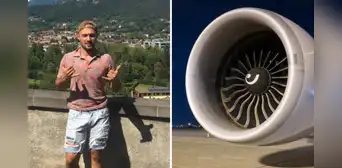 Identifican a hombre que murió tras tirarse a un avión que estaba por despegar: "Corrió a la turbina y fue succionado de golpe"