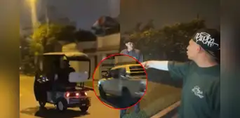 Alcalde de Ate, Franco Vidal, vivió momento de terror durante live en Kick: "Casi me atropella, iba directo a nosotros"