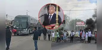 César Sandoval, ministro del MTC, exige que autoridades se impongan ante bloqueo de vías por paro de mineros: "Está penalizado" César Sandoval, ministro del MTC, exige que autoridades se impongan ante bloqueo de vías por paro de mineros: "Está penalizado"
