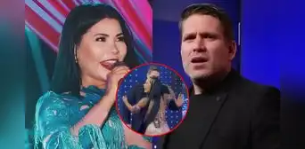 Paco Bazán tiene inesperada reacción al atrevido saludo de Xiomara Tello en vivo y cantante dice: "No se vayan a poner celosas"