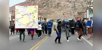 Paro de mineros: protestantes toman la carretera Interoceánica en Ayacucho Paro de mineros: protestantes toman la carretera Interoceánica en Ayacucho