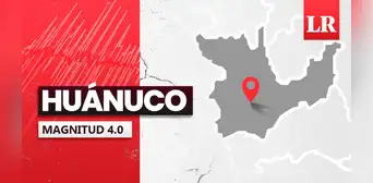 Temblor de magnitud 4,0 se sintió en Huánuco hoy, según IGP