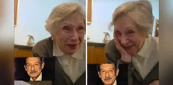 Mujer de 100 años ve a su esposo fallecido gracias a la IA en TikTok: el video conmueve a millones