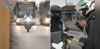 Policía de civil que invadió vía exclusiva del Metropolitano en SMP: "El vehículo es del Estado y soy efectivo policial" Policía de civil que invadió vía exclusiva del Metropolitano en SMP: "El vehículo es del Estado y soy efectivo policial"