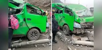 Aparatoso accidente de tránsito en Pasamayito, Collique, deja 15 heridos tras falla mecánica de combi