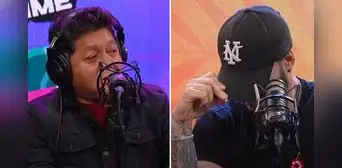 Cómico Pompinchu visita Good Time y le hace 'fría' broma a Mario Irivarren: "No supera a su ex" Cómico Pompinchu visita Good Time y le hace 'fría' broma a Mario Irivarren: "No supera a su ex"