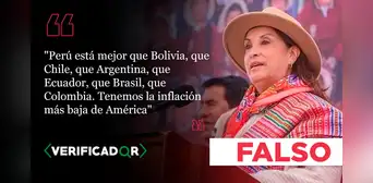 Es falso que el Perú tenga la inflación más baja de América a junio de 2025, como dijo Dina Boluarte Es falso que el Perú tenga la inflación más baja de América a junio de 2025, como dijo Dina Boluarte