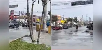 Vecinos reportan alta congestión vehicular en Chorrillos por colapso de desagüe en av. Guardia Civil Vecinos reportan alta congestión vehicular en Chorrillos por colapso de desagüe en av. Guardia Civil