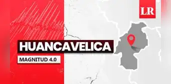 Temblor de magnitud 4,0 se sintió en Huancavelica hoy, según IGP Temblor de magnitud 4,0 se sintió en Huancavelica hoy, según IGP