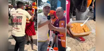 Hinchas de Universitario de Deportes sorprenden al regalar almuerzo a la hinchada rival de los Chankas