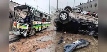 Impactante choque entre cúster y auto en la avenida Néstor Gambetta deja 11 heridos en Ventanilla Impactante choque entre cúster y auto en la avenida Néstor Gambetta deja 11 heridos en Ventanilla