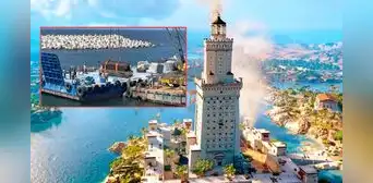 Hallazgo histórico: recuperan 22 bloques del Faro de Alejandría, una de las siete maravillas del mundo antiguo