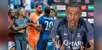 Luis Enrique se defiende tras golpear a Joao Pedro y señala al DT del Chelsea: "He visto a Maresca empujar jugadores"