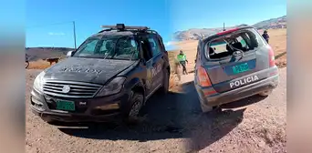 Puno: Policía fallece y otro queda herido tras sufrir despiste y volcadura durante patrullaje