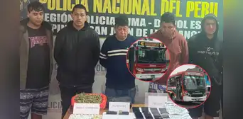 Capturan a presunta banda que extorsionaba a empresas de transporte en San Juan de Lurigancho Capturan a presunta banda que extorsionaba a empresas de transporte en San Juan de Lurigancho