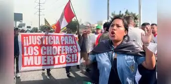 Gremios de transportistas confirman nuevo paro nacional el 27 y 28 de julio 2025: "El objetivo es que la presidenta Dina Boluarte renuncie" Gremios de transportistas confirman nuevo paro nacional el 27 y 28 de julio 2025: "El objetivo es que la presidenta Dina Boluarte renuncie"