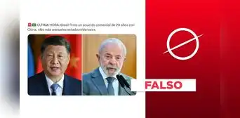 No hay registros de un "acuerdo comercial de 20 años" entre Brasil y China tras el aumento arancelario de Donald Trump