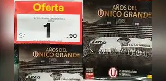 Hincha encuentra en supermercado álbum Panini Centenario de Universitario a S/1.90 y en redes bromean: “Muy caro” Hincha encuentra en supermercado álbum Panini Centenario de Universitario a S/1.90 y en redes bromean: “Muy caro”