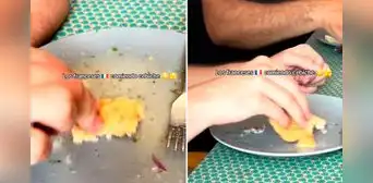 Captan a turista francés comiendo ceviche y remoja su pan en la leche de tigre: “Eso es pecado mortal”