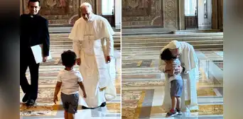 Niño burló seguridad del Vaticano y sorprende al papa León XIV con un abrazo inesperado