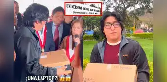 Premian a ‘Gusano Legendario’ de la UNMSM con una laptop durante almuerzo especial por Fiestas Patrias: “Valió acampar una semana” Premian a ‘Gusano Legendario’ de la UNMSM con una laptop durante almuerzo especial por Fiestas Patrias: “Valió acampar una semana”