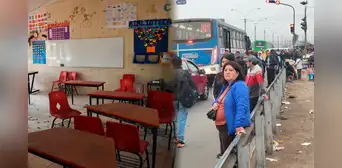 Inacción del gobierno deja sin clases presenciales a más de 5 millones de escolares durante paros de transportistas Inacción del gobierno deja sin clases presenciales a más de 5 millones de escolares durante paros de transportistas