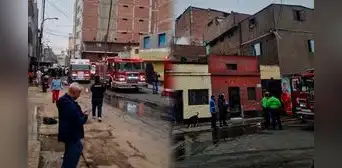 Voraz incendio consume inmueble en quinta de Cercado de Lima: 8 unidades de bomberos atienden emergencia