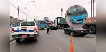 Múltiple choque en av. Gambetta, en el Callao, generó tráfico intenso en la vía: cinco vehículos colisionaron Múltiple choque en av. Gambetta, en el Callao, generó tráfico intenso en la vía: cinco vehículos colisionaron