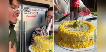 Peruano celebró su cumpleaños en julio con pastel de causa y es viral: "Se canta el himno" Peruano celebró su cumpleaños en julio con pastel de causa y es viral: "Se canta el himno"