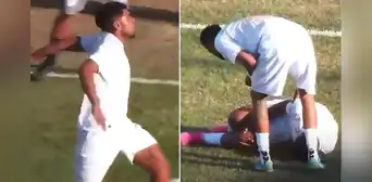 Un futbolista en Brasil sufrió una lesión tras intentar hacer el festejo de Cristiano Ronaldo