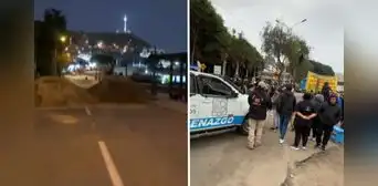 Tráfico intenso se registró en la Costa Verde por montículos de tierra que dejó enfrentamiento entre pescadores y municipales